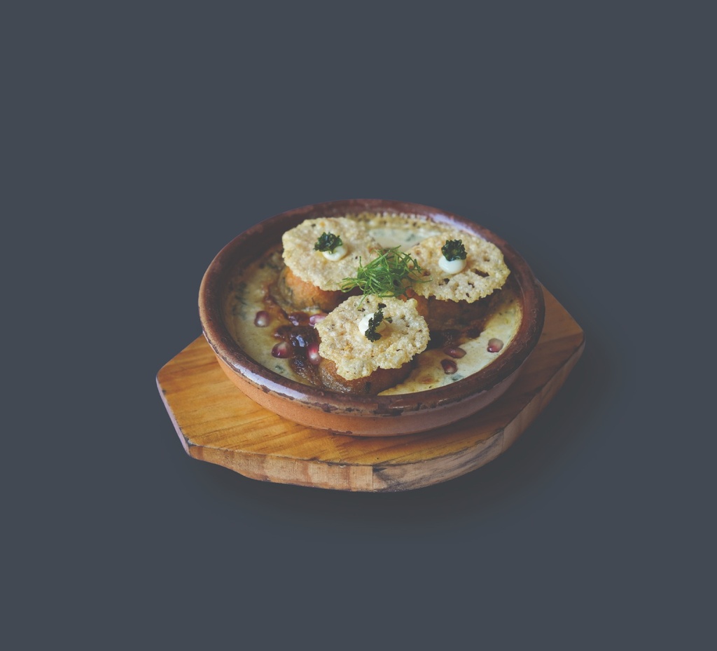 Kofta potato with spinach sauce