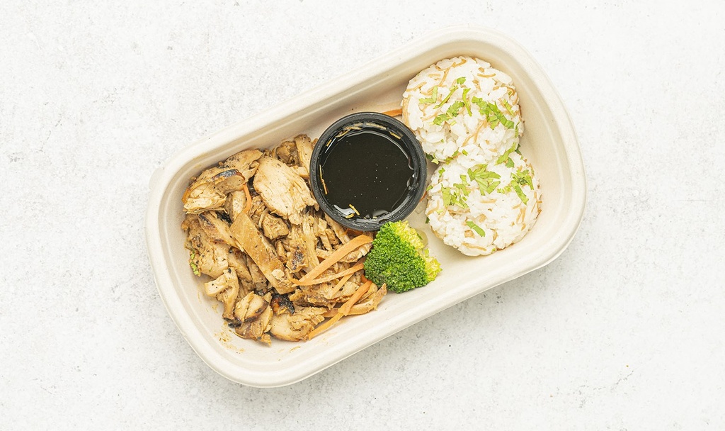 honey glazed chicken with rice