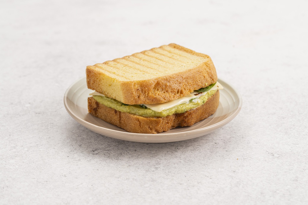 Keto Grilled Cheese with Avocado & Spinach