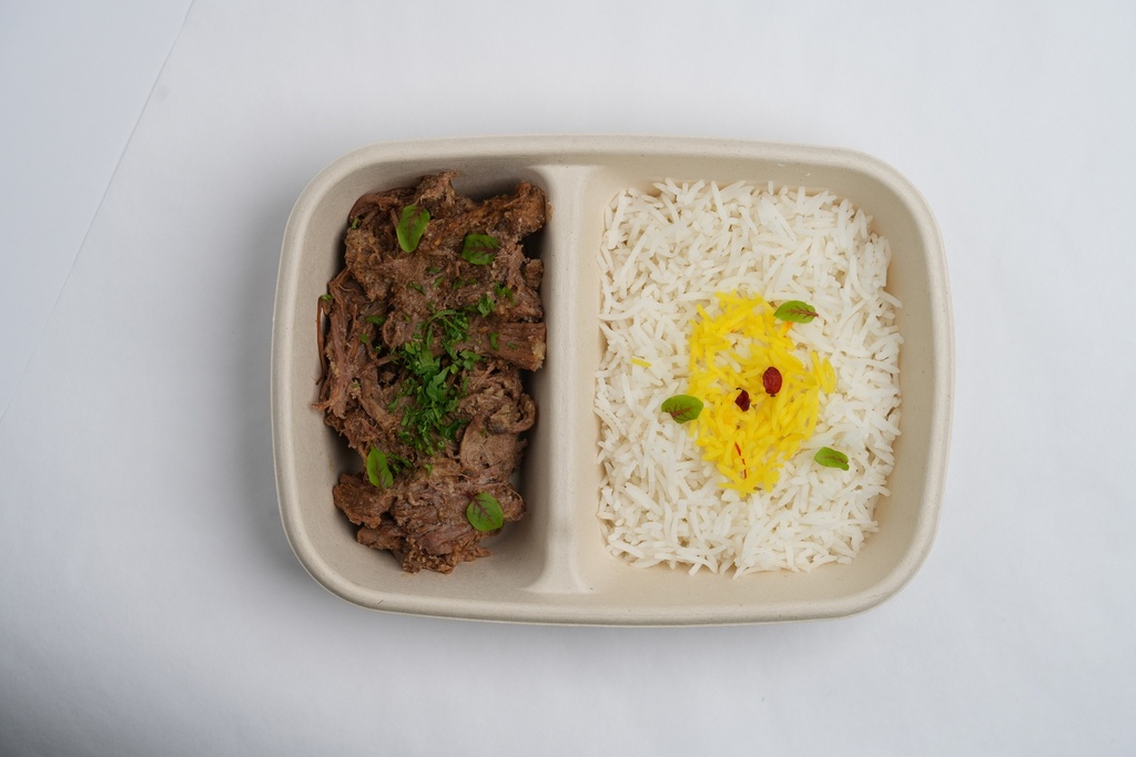 Brisket Omani Shiwa with White Rice