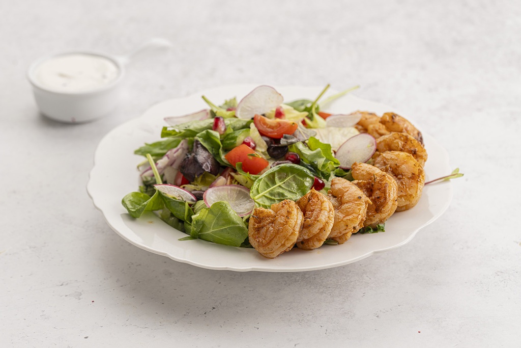 Shrimp Salad with tartar dip