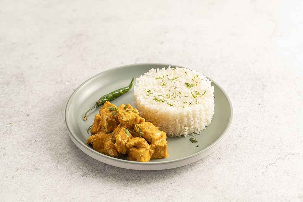 Shrimp Masala with White Rice