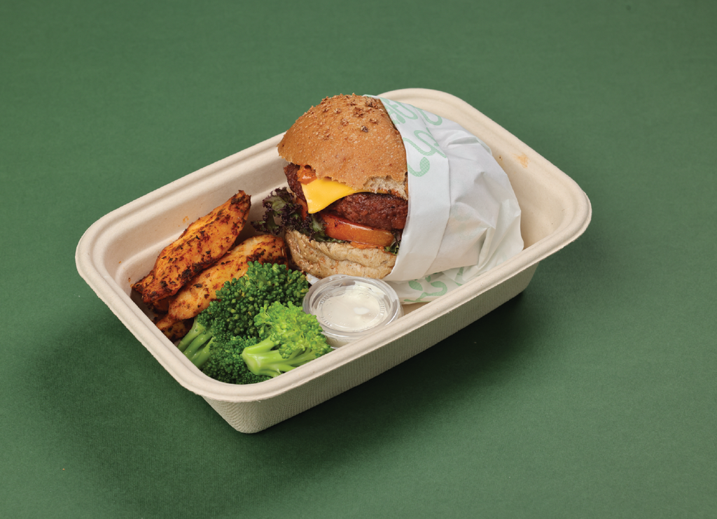 Co, Vegan Burger.  برجر بنباتي.