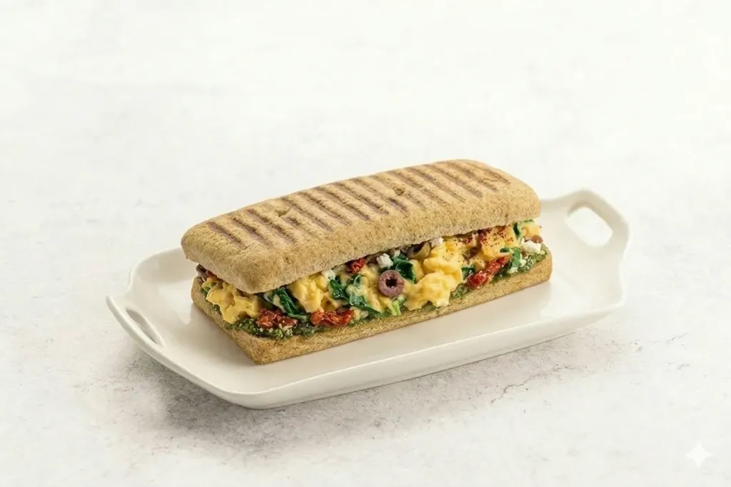 Mediterranean Scrambled eggs Sandwich (H)