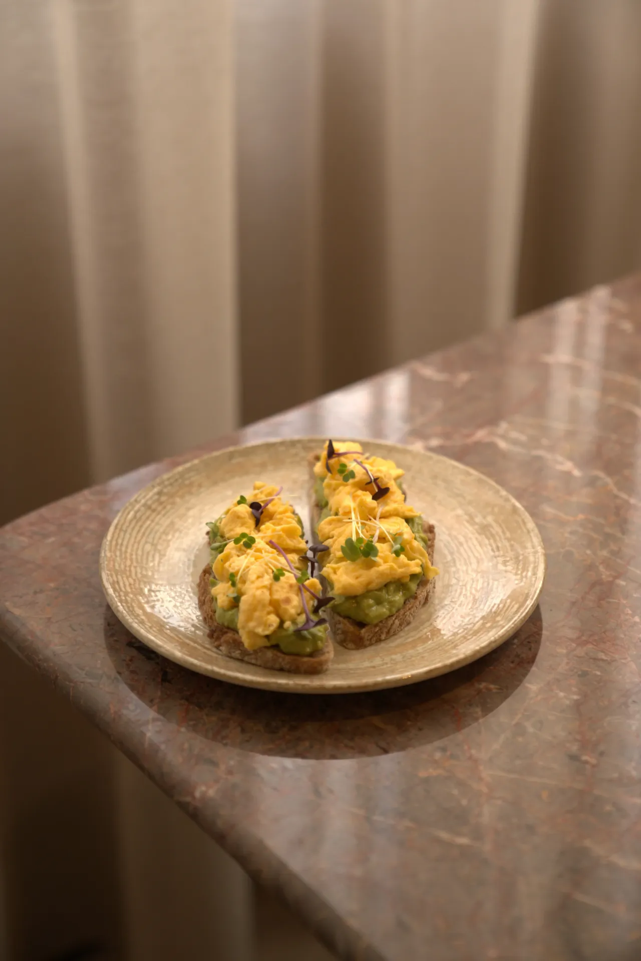 Scrambled Eggs Avocado Toast